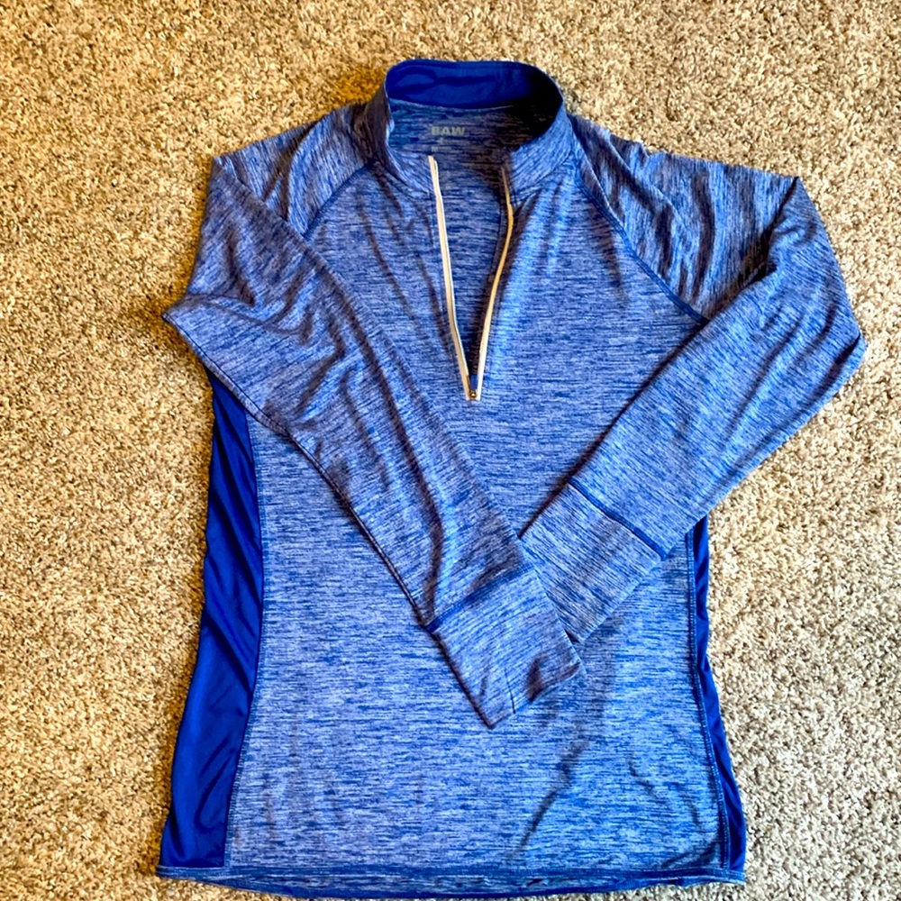 Blue Dry Fit Zip Up